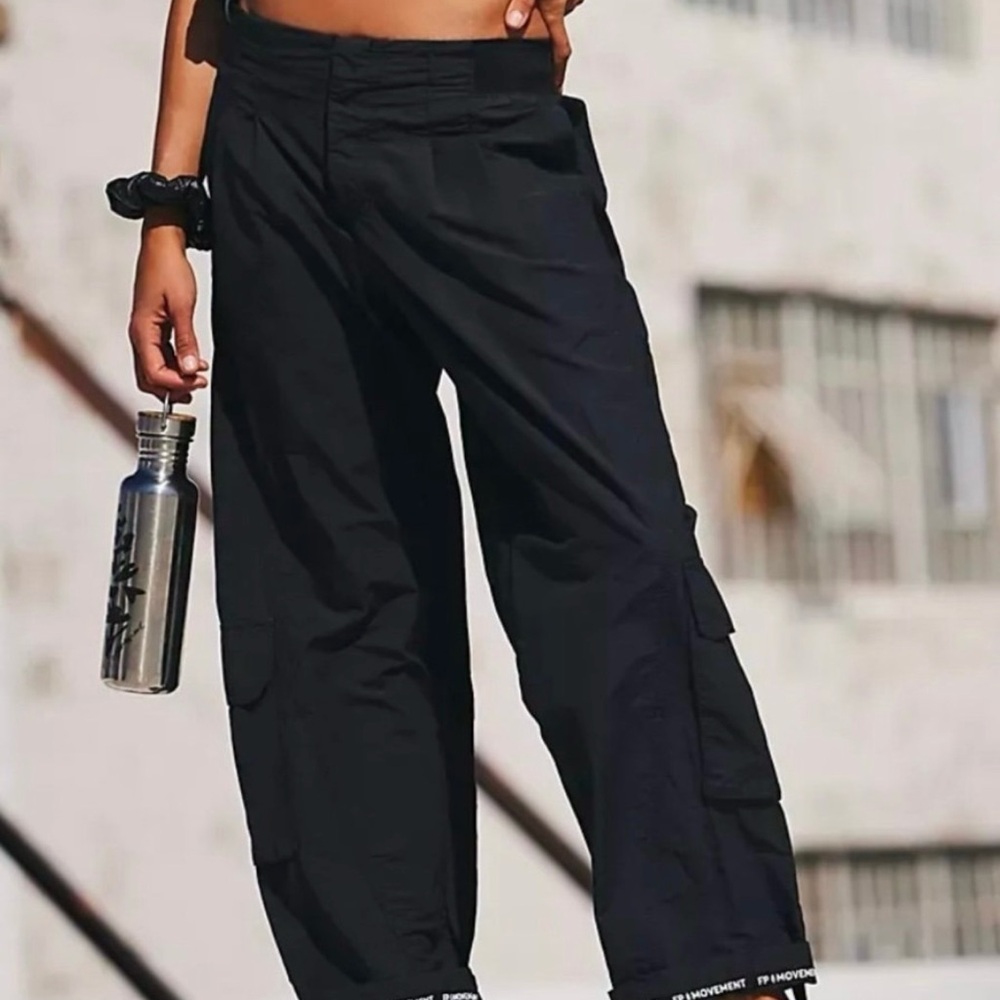 Free People Movement Black Mesmerize Pants